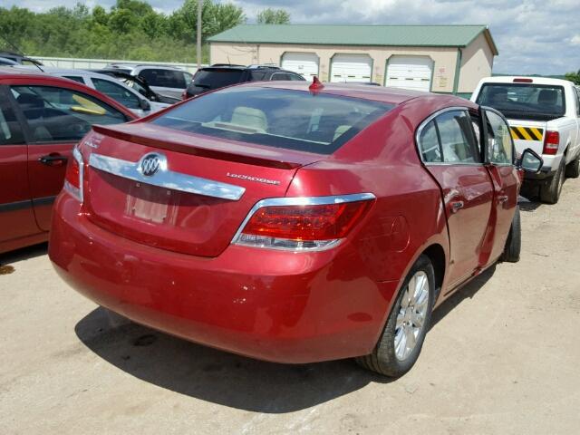 1G4GC5ER2CF360572 - 2012 BUICK LACROSSE RED photo 4