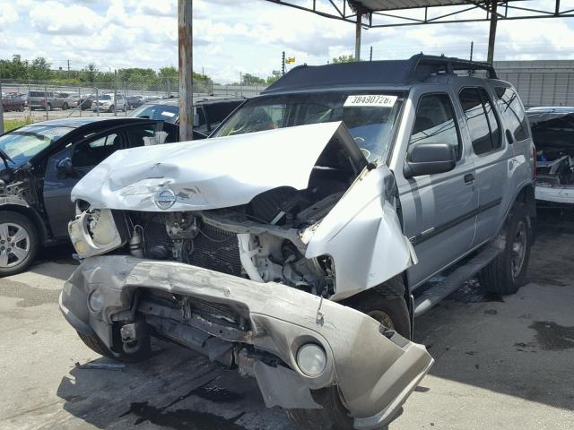 5N1MD28TX2C604202 - 2002 NISSAN XTERRA SE SILVER photo 2