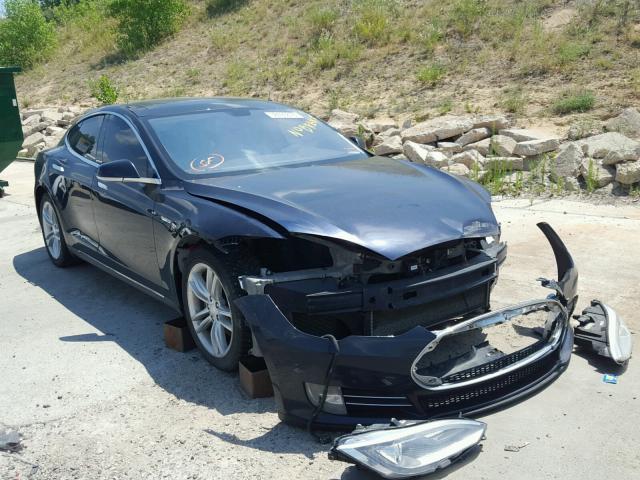 5YJSA1DN7DFP18105 - 2013 TESLA MODEL S BLUE photo 1