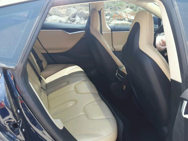 5YJSA1DN7DFP18105 - 2013 TESLA MODEL S BLUE photo 6