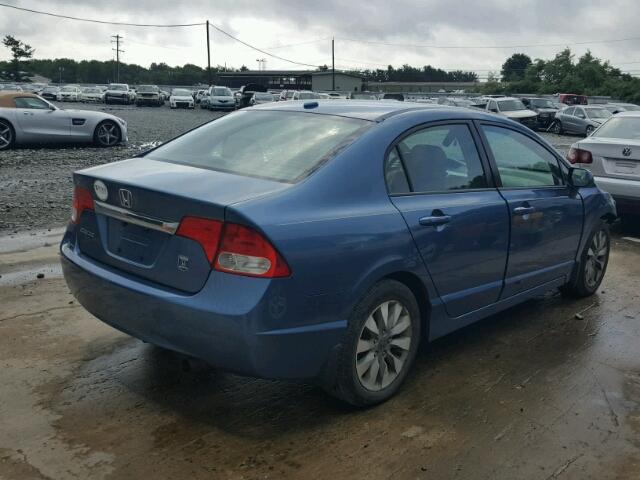 2HGFA1F99BH515923 - 2011 HONDA CIVIC EXL 蓝色 照片 4