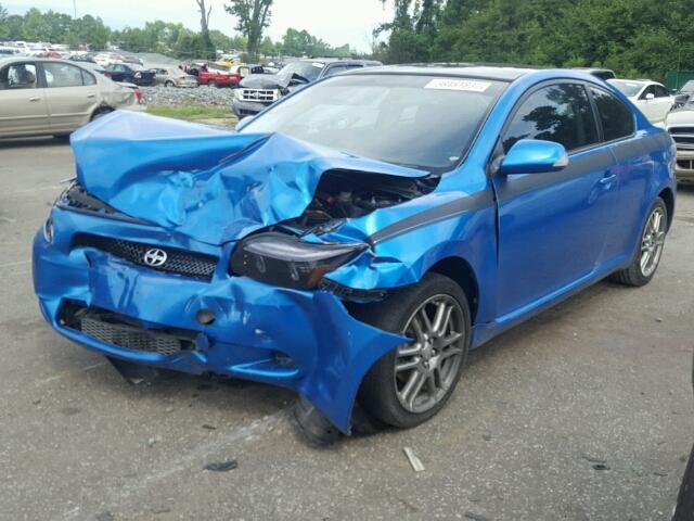 JTKDE3B78A0317341 - 2010 TOYOTA SCION TC BLUE photo 2