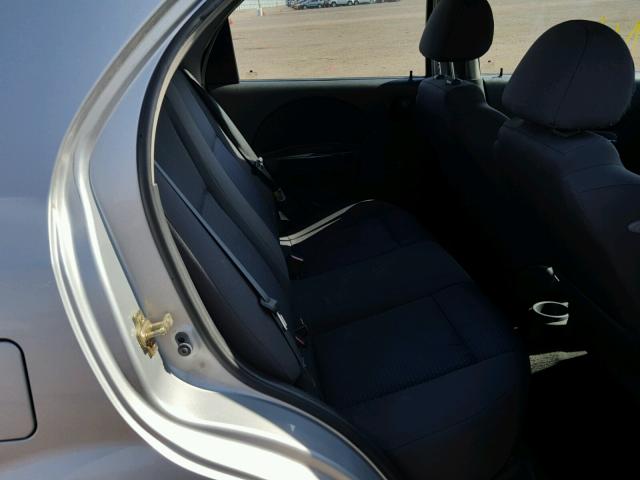 KL1TD56606B544061 - 2006 CHEVROLET AVEO BASE Արծաթագույն լուսանկար 6