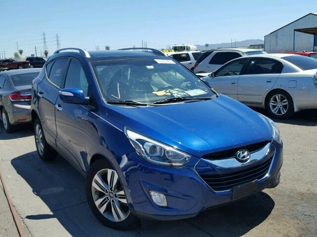 KM8JU3AG7EU850287 - 2014 HYUNDAI TUCSON GLS BLUE photo 1