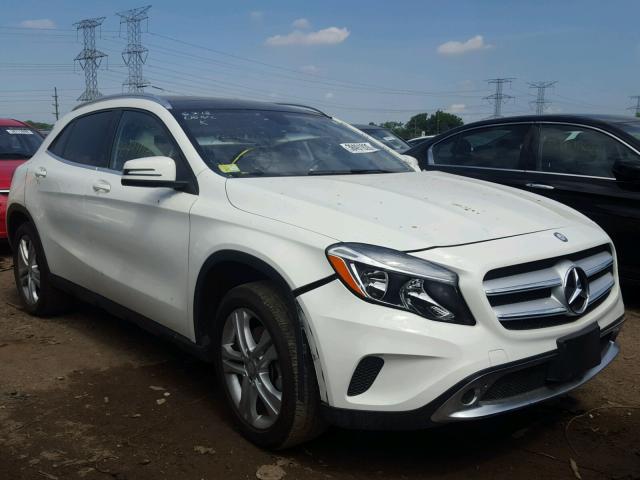 WDCTG4GB6FJ144477 - 2015 MERCEDES-BENZ GLA 250 4M WHITE photo 1