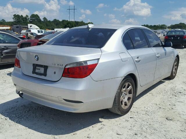 WBANA53554B174046 - 2004 BMW 525 I SILVER photo 4