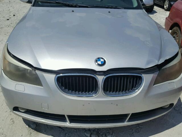 WBANA53554B174046 - 2004 BMW 525 I SILVER photo 7