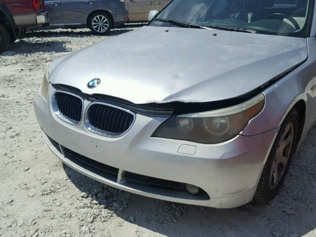 WBANA53554B174046 - 2004 BMW 525 I SILVER photo 9