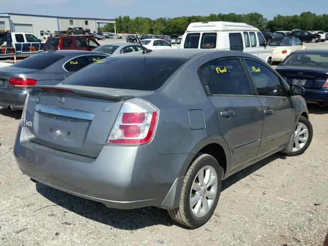 3N1AB6AP6CL663595 - 2012 NISSAN SENTRA 2.0 GRAY photo 4