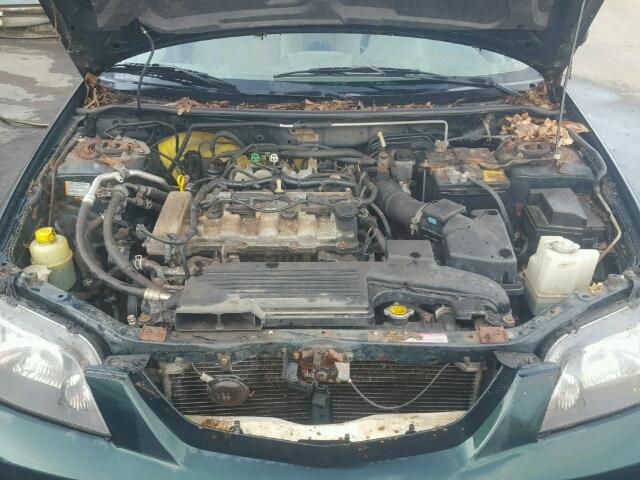 JM1BJ225330135357 - 2003 MAZDA PROTEGE GREEN photo 7