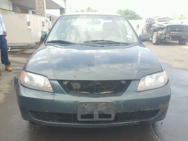 JM1BJ225330135357 - 2003 MAZDA PROTEGE GREEN photo 9