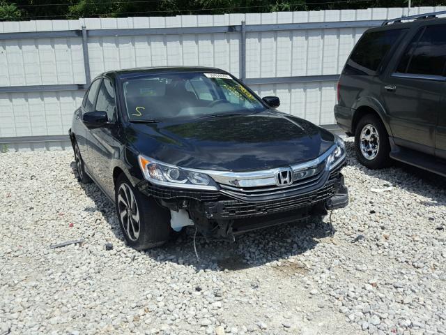 1HGCR2F83GA002522 - 2016 HONDA ACCORD EXL BLACK photo 1