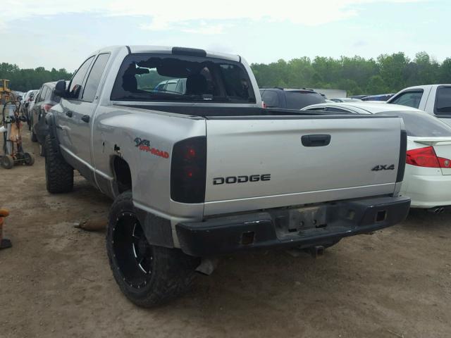 3D7HU18N72G160331 - 2002 DODGE RAM 1500 SILVER photo 3