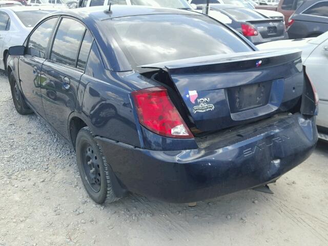 1G8AJ55F57Z202442 - 2007 SATURN ION LEVEL BLUE photo 3