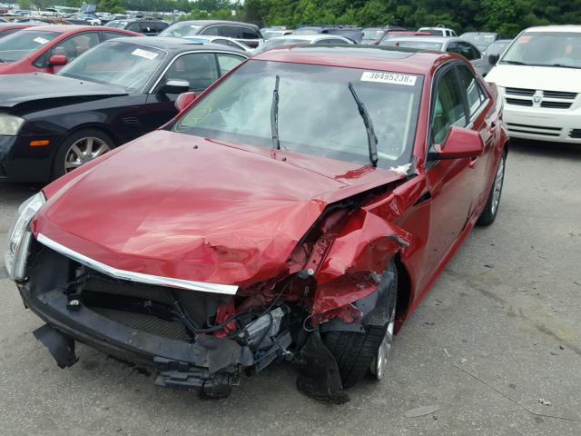 1G6DJ5ED4B0111096 - 2011 CADILLAC CTS PERFOR BURGUNDY photo 2