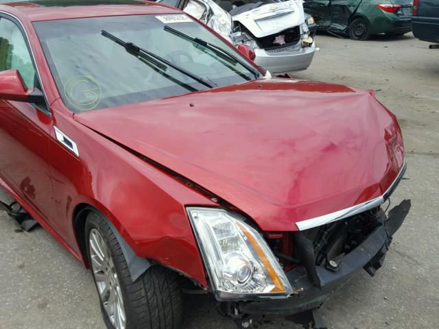 1G6DJ5ED4B0111096 - 2011 CADILLAC CTS PERFOR BURGUNDY photo 9