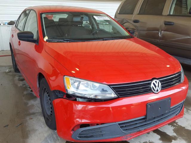 3VW2K7AJ9CM377864 - 2012 VOLKSWAGEN JETTA BASE 红色 照片 1