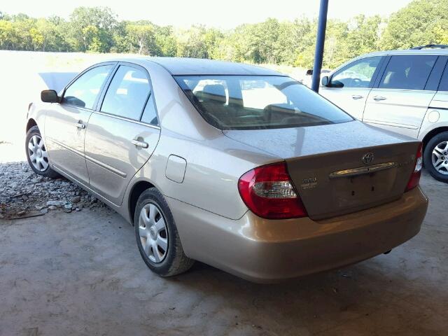 4T1BE32K04U377562 - 2004 TOYOTA CAMRY LE TAN photo 3