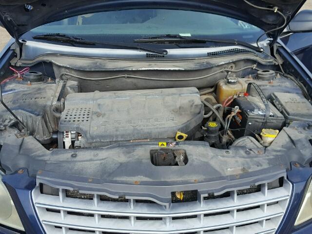 2C8GF68414R524100 - 2004 CHRYSLER PACIFICA BLUE photo 7