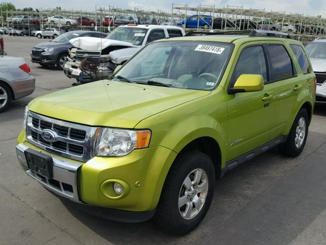 1FMCU4K31BKB24295 - 2011 FORD ESCAPE HYB GREEN photo 2