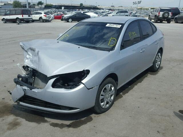 KMHDU4AD0AU883473 - 2010 HYUNDAI ELANTRA SILVER photo 2