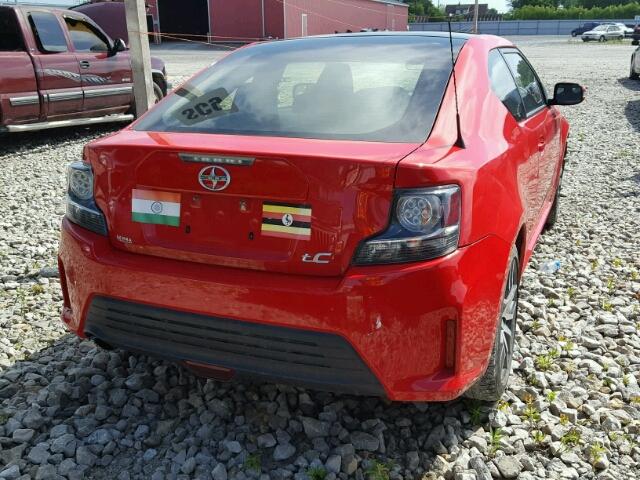JTKJF5C73F3089524 - 2015 TOYOTA SCION TC 红色 照片 4