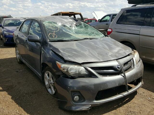 5YFBU4EE4CP016544 - 2012 TOYOTA COROLLA BA GRAY photo 1