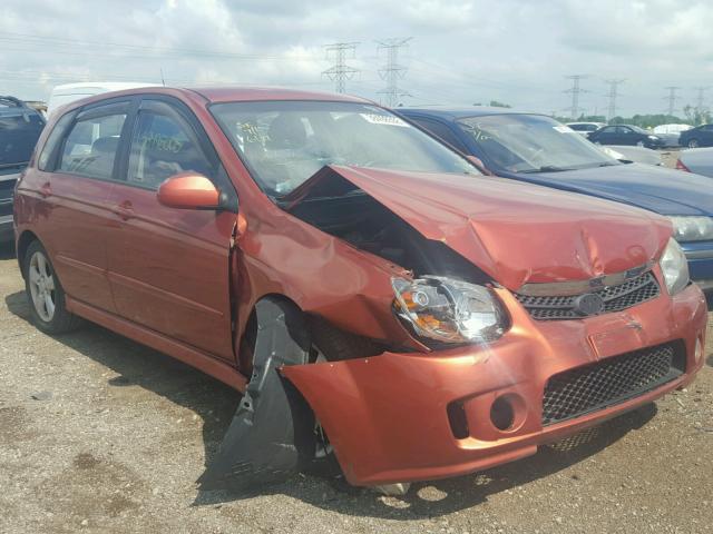 KNAFE241095023432 - 2009 KIA SPECTRA SX ORANGE photo 1