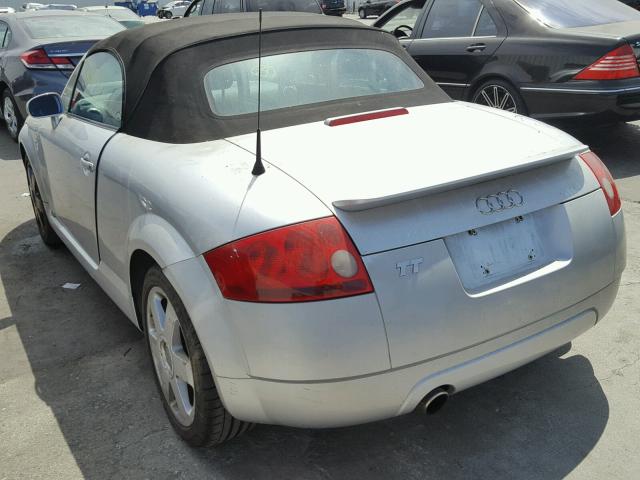 TRUTC28N911000144 - 2001 AUDI TT SILVER photo 3