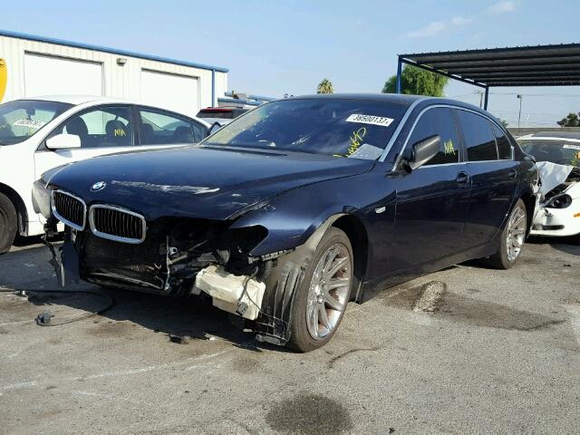 WBAGN63453DR17687 - 2003 BMW 745 LI BLUE photo 2