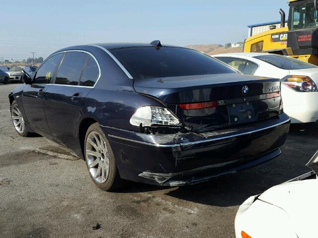 WBAGN63453DR17687 - 2003 BMW 745 LI BLUE photo 3