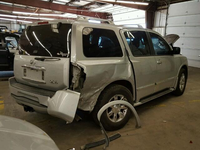 5N3AA08C96N814081 - 2006 INFINITI QX56 GRAY photo 4