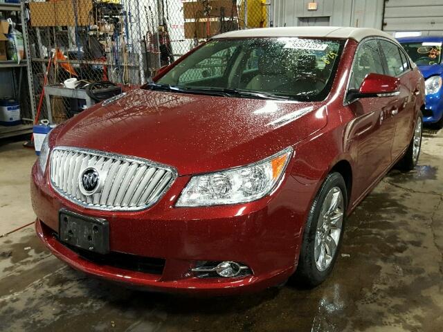 1G4GC5EG6AF154876 - 2010 BUICK LACROSSE C MAROON photo 2