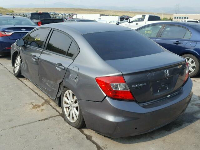 19XFB2F89CE081251 - 2012 HONDA CIVIC EX 石墨色 照片 3