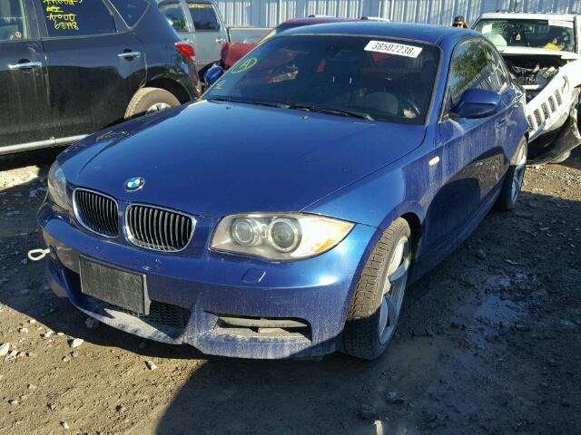 WBAUC9C54BVM09657 - 2011 BMW 135 I BLUE photo 2