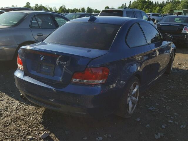 WBAUC9C54BVM09657 - 2011 BMW 135 I BLUE photo 4