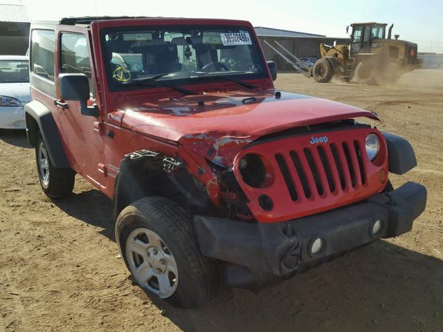 1J4AA2D10BL518668 - 2011 JEEP WRANGLER S RED photo 1