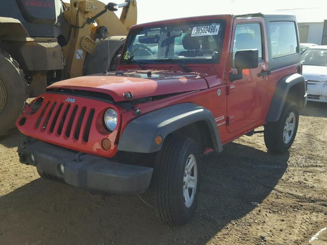 1J4AA2D10BL518668 - 2011 JEEP WRANGLER S RED photo 2