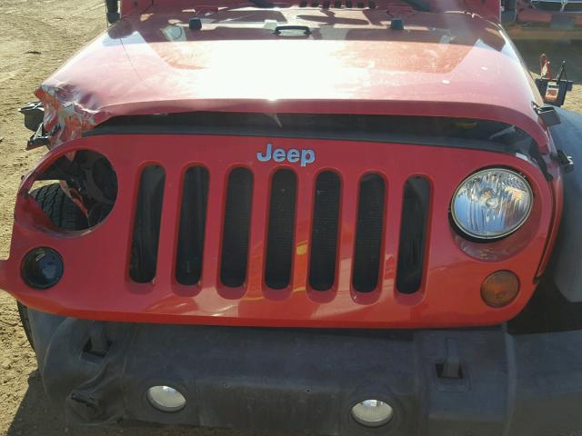 1J4AA2D10BL518668 - 2011 JEEP WRANGLER S RED photo 7