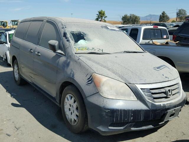 5FNRL3H26AB033156 - 2010 HONDA ODYSSEY LX BLUE photo 1