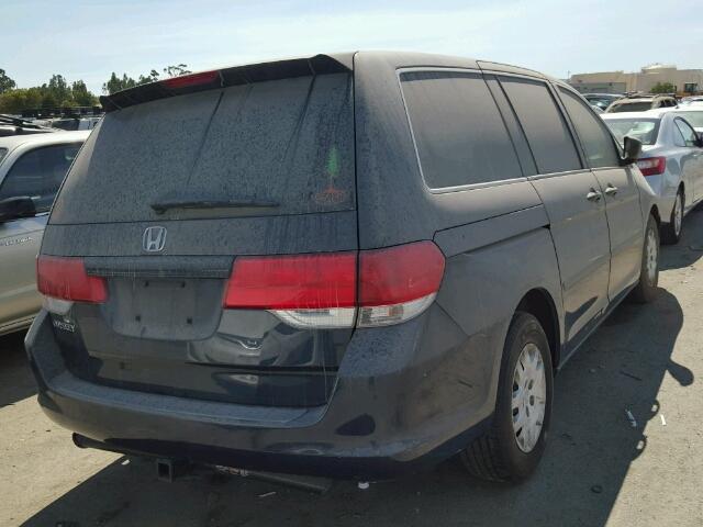 5FNRL3H26AB033156 - 2010 HONDA ODYSSEY LX BLUE photo 4