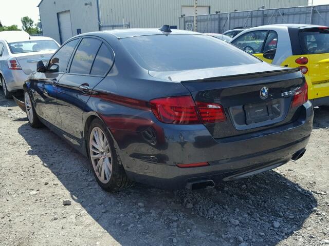 WBAFU9C52BC783511 - 2011 BMW 550 XI BLACK photo 3