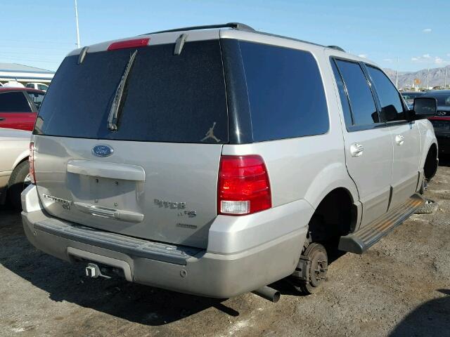 1FMEU15L33LA01404 - 2003 FORD EXPEDITION SILVER photo 4