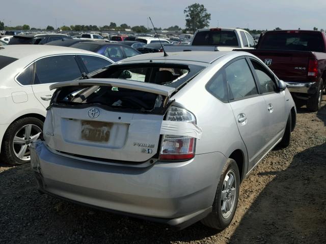 JTDKB20U483405290 - 2008 TOYOTA PRIUS SILVER photo 4