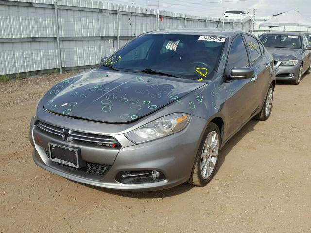 1C3CDFCH5DD320018 - 2013 DODGE DART LIMIT GRAY photo 2