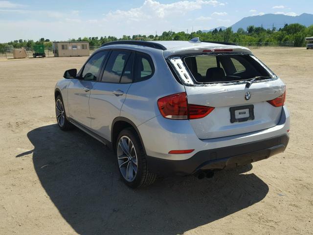 WBAVM5C57DVV89553 - 2013 BMW X1 XDRIVE3 SILVER photo 3