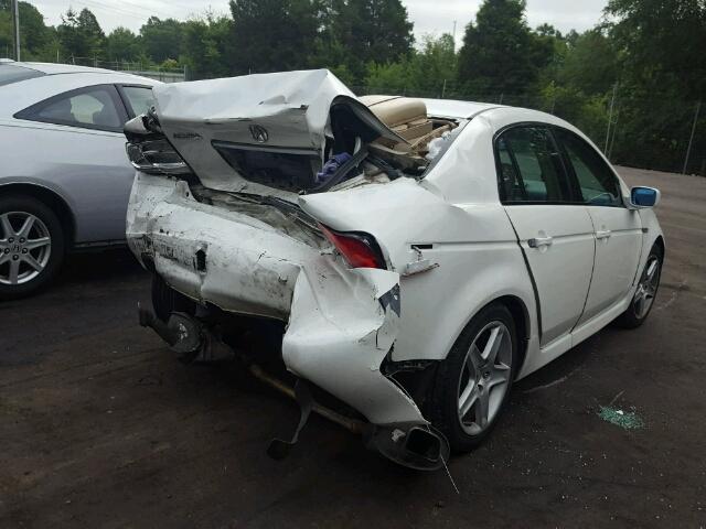 19UUA66204A018526 - 2004 ACURA TL WHITE photo 4