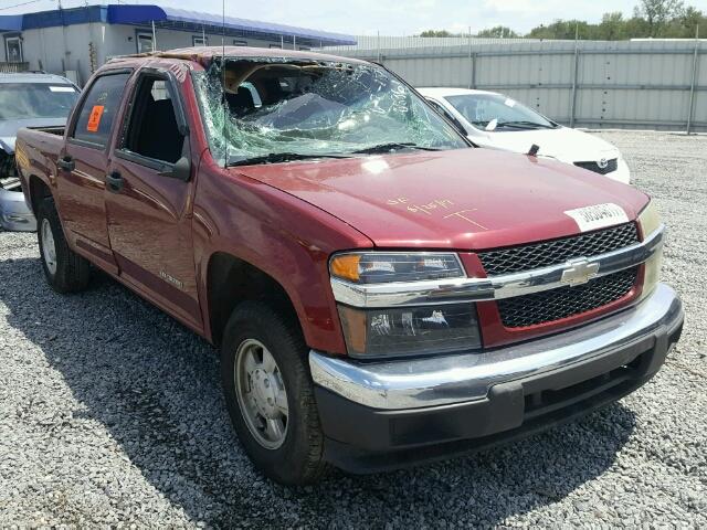 1GCCS138548138686 - 2004 CHEVROLET COLORADO BURGUNDY photo 1