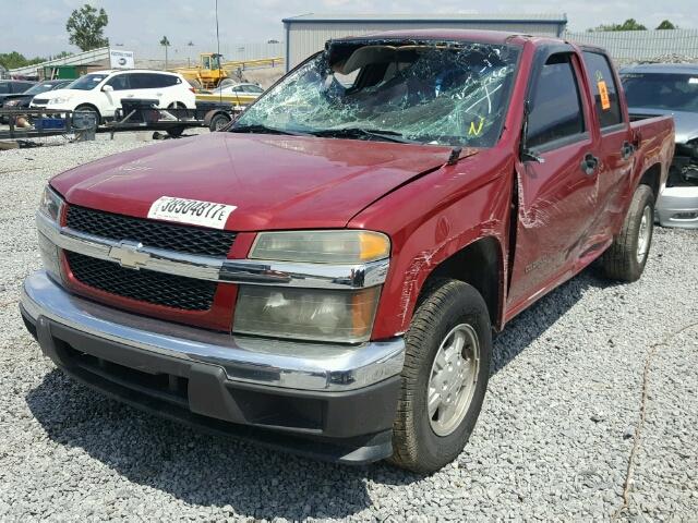 1GCCS138548138686 - 2004 CHEVROLET COLORADO BURGUNDY photo 2