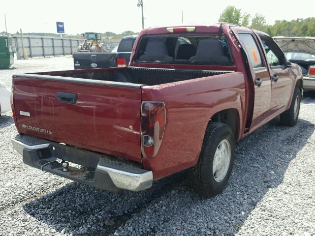 1GCCS138548138686 - 2004 CHEVROLET COLORADO BURGUNDY photo 4